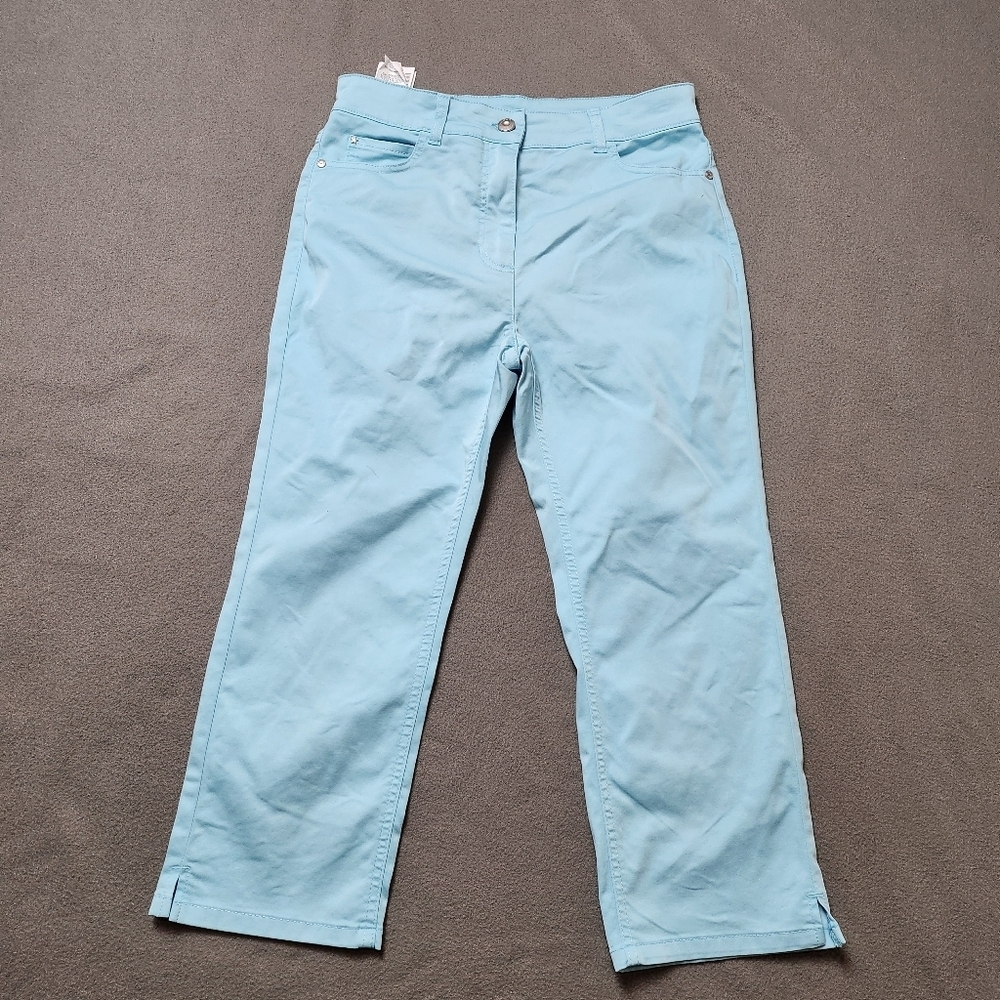 Olsen Mona slim pants Crop Capri Sz 8